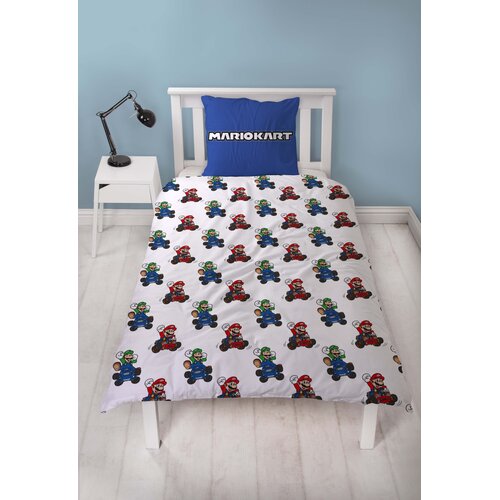 Super Mario Super Mario Dekbedovertrek 140 x 200 cm - Dubbelzijdig Super Mario Super Mario Dekbedovertrek 140 x 200 cm - Dubbelzijdig