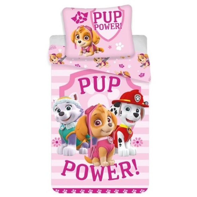 Odysseus Opmerkelijk kopiëren Paw Patrol Dekbedovertrek 140 x 200 cm - Pup Power - 123Kinderwinkel