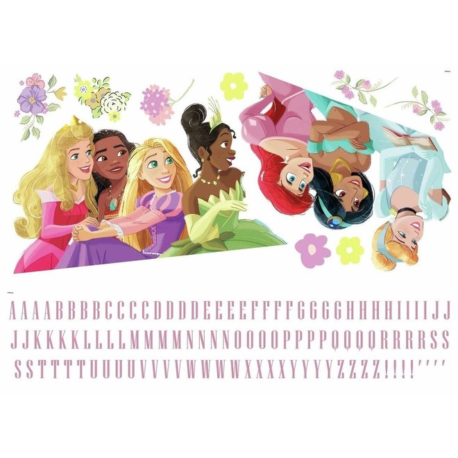 122 Disney Princess Muurstickers met Naam - Roommates