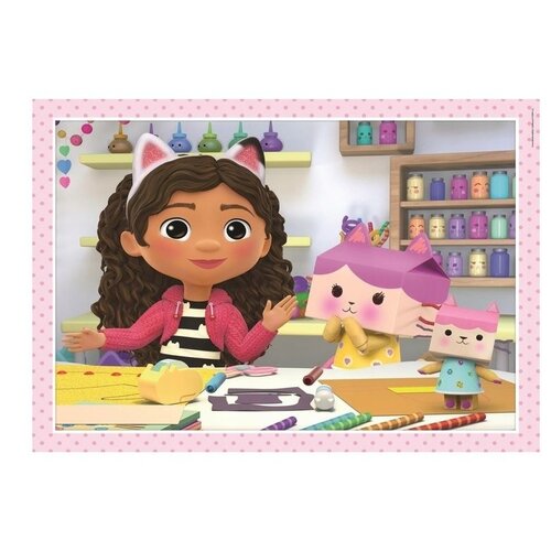 Gabby's Poppenhuis Gabby's Poppenhuis 4 in 1 Puzzel - 12/16/20/24 stukjes - Clementoni