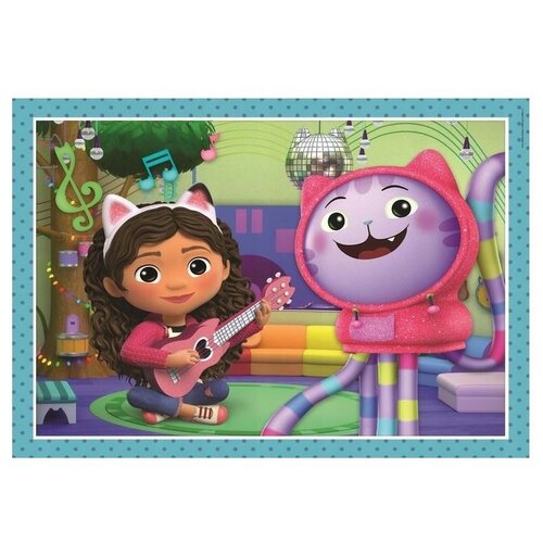 Gabby's Poppenhuis Gabby's Poppenhuis 4 in 1 Puzzel - 12/16/20/24 stukjes - Clementoni