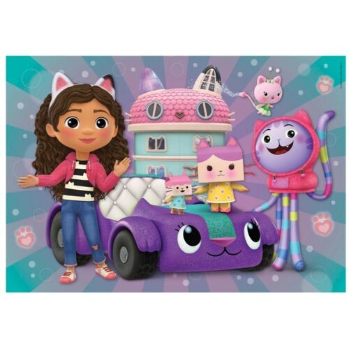 Gabby's Poppenhuis Gabby's Poppenhuis 2 in 1 Puzzel - 2 x 20 stukjes - Clementoni