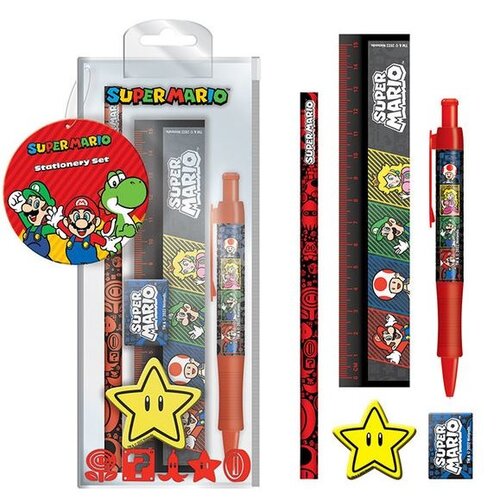 Super Mario Super Mario Stationary Set - 5 Delig