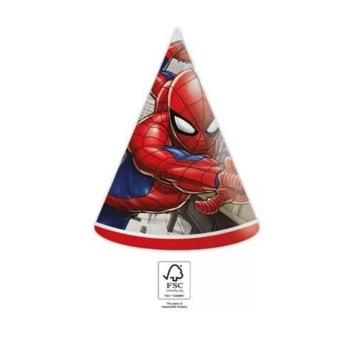 Spiderman 6 Spiderman Feesthoedjes Spiderman 6 Spiderman Feesthoedjes