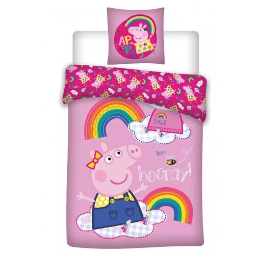 Peppa Pig Peppa Pig Dekbedovertrek 140 x 200 cm Peppa Pig Peppa Pig Dekbedovertrek 140 x 200 cm