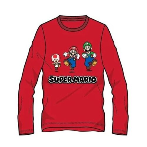 Super Mario Super Mario Longsleeve Shirt - Rood