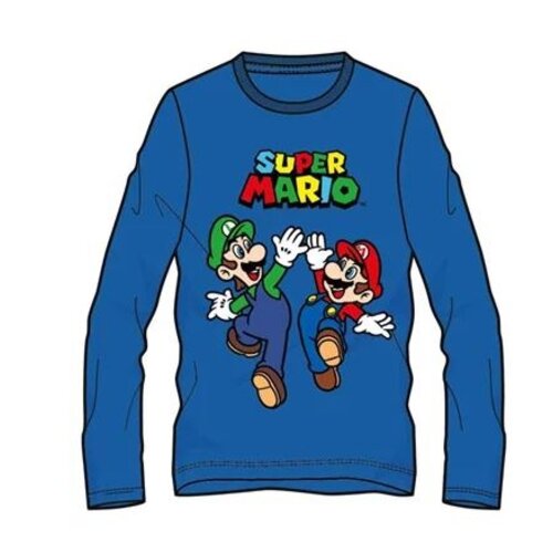 Super Mario Super Mario Longsleeve Shirt - Blauw