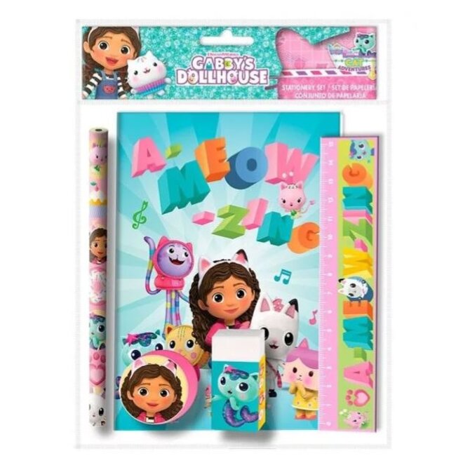 Gabby's Poppenhuis Stationary Set - 5 Delig