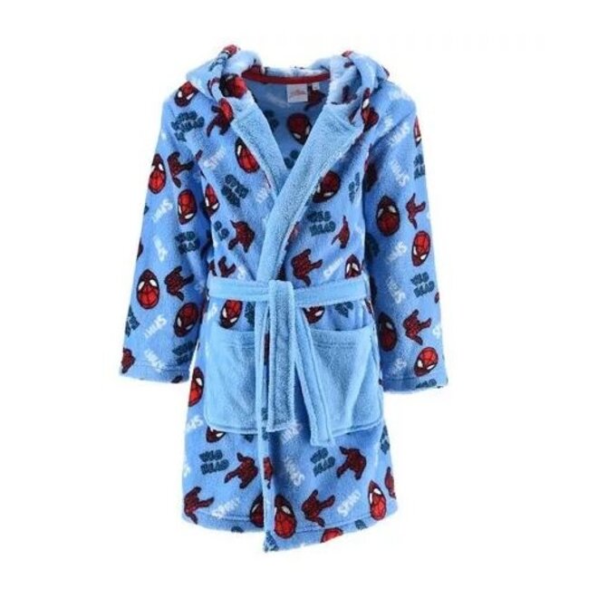 Spiderman Badjas Blauw - Marvel - Maat 104