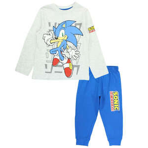 Sonic Sonic Pyjama Blauw Grijs - Sega Sonic Sonic Pyjama Blauw Grijs - Sega