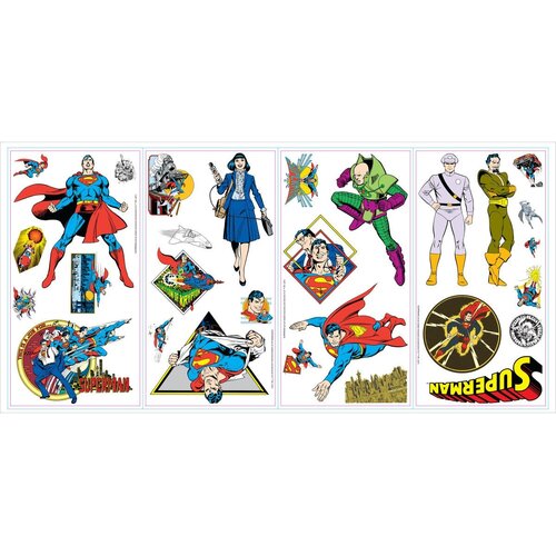 Batman & Superman Superman Muurstickers - Roommates Batman & Superman Superman Muurstickers - Roommates