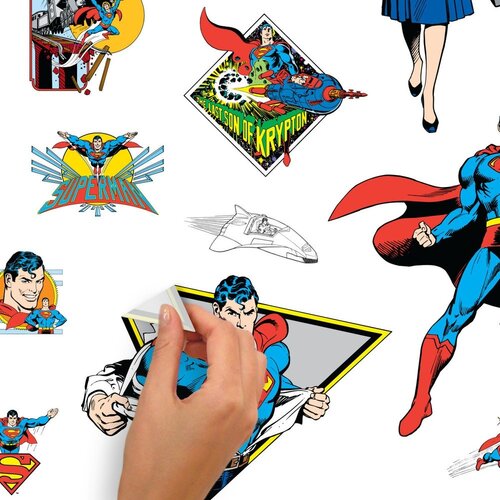 Batman & Superman Superman Muurstickers - Roommates Batman & Superman Superman Muurstickers - Roommates
