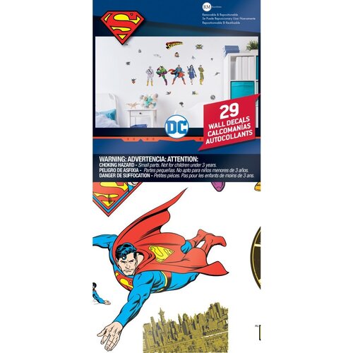 Batman & Superman Superman Muurstickers - Roommates Batman & Superman Superman Muurstickers - Roommates