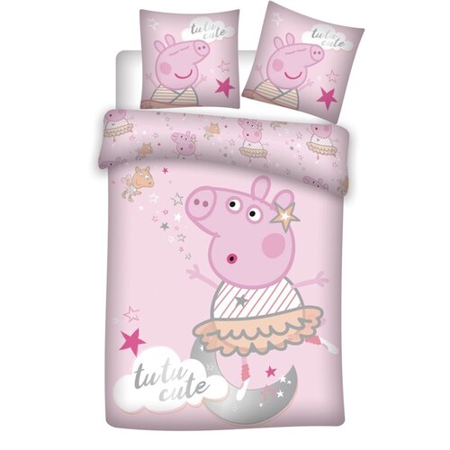 Peppa Pig Peppa Pig Dekbedovertrek 140 x 200 cm - Tutu Peppa Pig Peppa Pig Dekbedovertrek 140 x 200 cm - Tutu