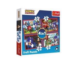 Sonic 4 in 1 Puzzel - 35/48/54/70 stukjes - Trefl - 123Kinderwinkel