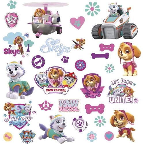 Paw Patrol Paw Patrol Muurstickers Skye en Everest - Roommates