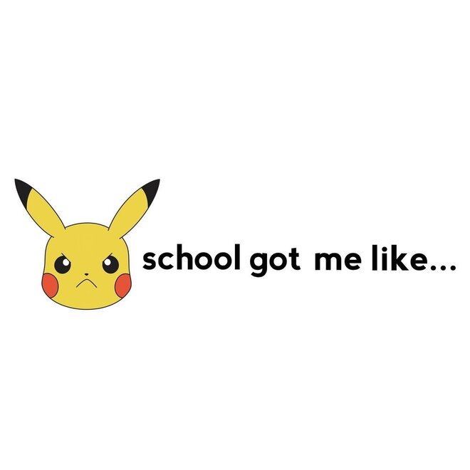 Pokémon Muurstickers Faces - Pikachu