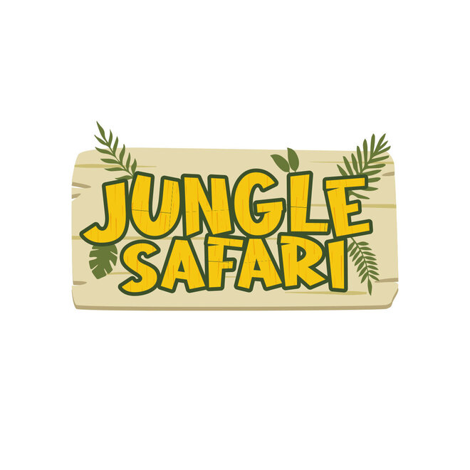 Jungle Safari Posterbehang - Walltastic