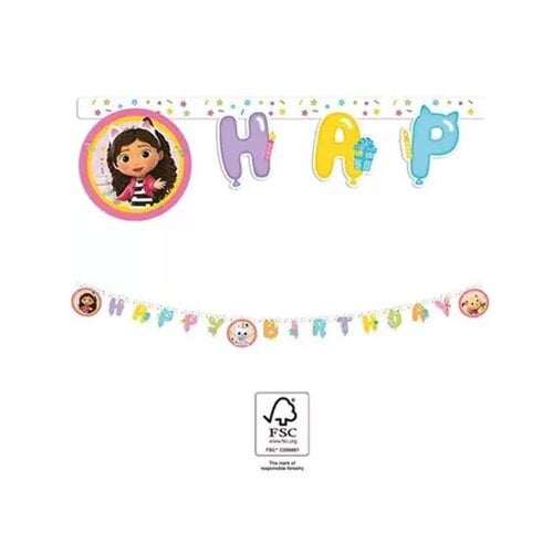 Gabby's Poppenhuis Gabby's Poppenhuis Letterslinger 'Happy Birthday' Gabby's Poppenhuis Gabby's Poppenhuis Letterslinger 'Happy Birthday'