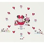 Minnie Mouse Wandklok / Klok met Muurstickers
