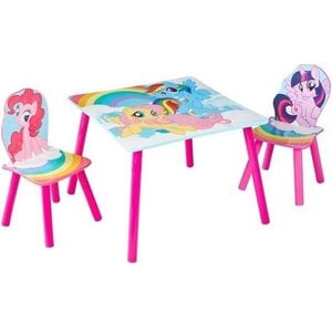 My little Pony My little Pony Tafel met 2 Stoelen My little Pony My little Pony Tafel met 2 Stoelen