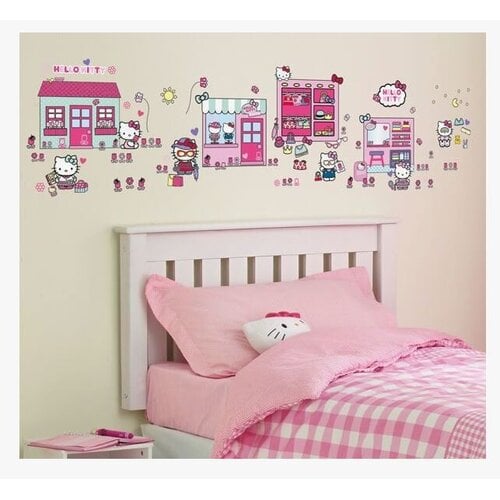 Hello Kitty Hello Kitty Muurstickers - 100 Stuks Hello Kitty Hello Kitty Muurstickers - 100 Stuks