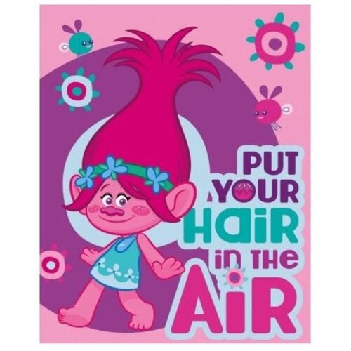 Trolls Trolls Fleece Deken - Poppy Trolls Trolls Fleece Deken - Poppy