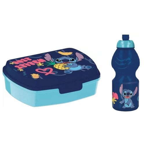 Lilo en Stitch Lilo en Stitch Lunchset - Broodtrommel met Bidon - Disney Lilo en Stitch Lilo en Stitch Lunchset - Broodtrommel met Bidon - Disney
