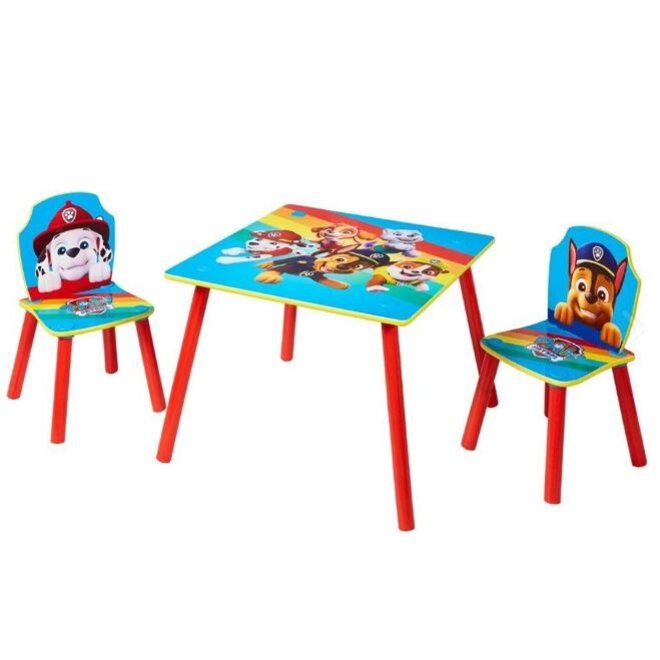 Paw Patrol Tafel met 2 Stoelen