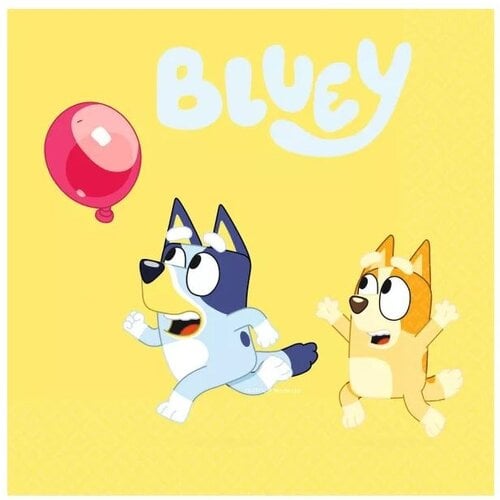 Bluey Bluey Servetten - 16 stuks Bluey Bluey Servetten - 16 stuks