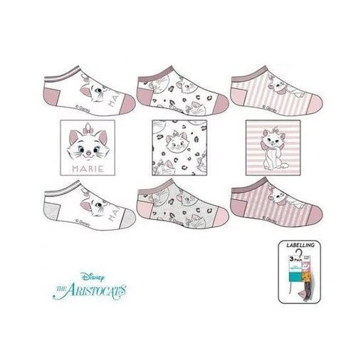 Marie Cat Marie Cat Sneakersokken Aristocats - 3 paar Marie Cat Marie Cat Sneakersokken Aristocats - 3 paar
