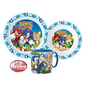 Sonic Sonic Kinderservies met Mok - Magnetron Sonic Sonic Kinderservies met Mok - Magnetron