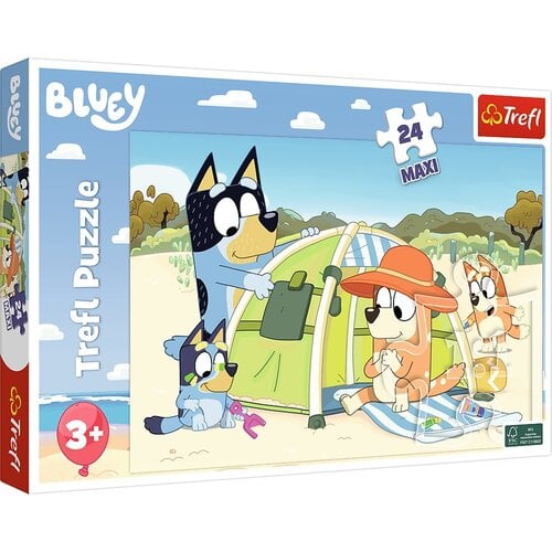 Bluey Bluey Maxi Puzzel - 24 stukjes - Trefl Bluey Bluey Maxi Puzzel - 24 stukjes - Trefl