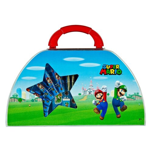 Super Mario Super Mario Tekenkoffer - 51 Delig Super Mario Super Mario Tekenkoffer - 51 Delig