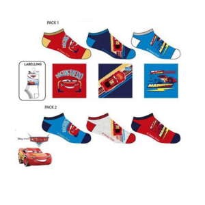 Disney Cars Disney Cars Sneakersokken - 3 paar Disney Cars Disney Cars Sneakersokken - 3 paar