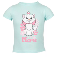 Marie Cat T-shirt - mint/blauw