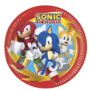 8 Sonic Feestbordjes FSC - 23 cm - Sega