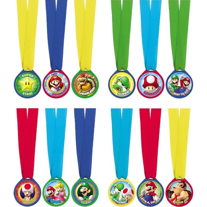 12 Super Mario Medailles