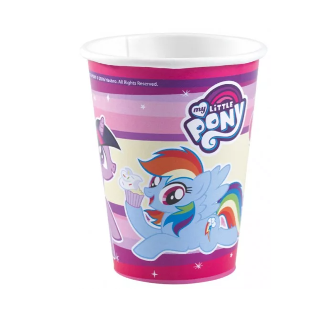 8 My little Pony Bekertjes