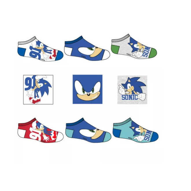 Sonic Sneakersokken - 3 paar