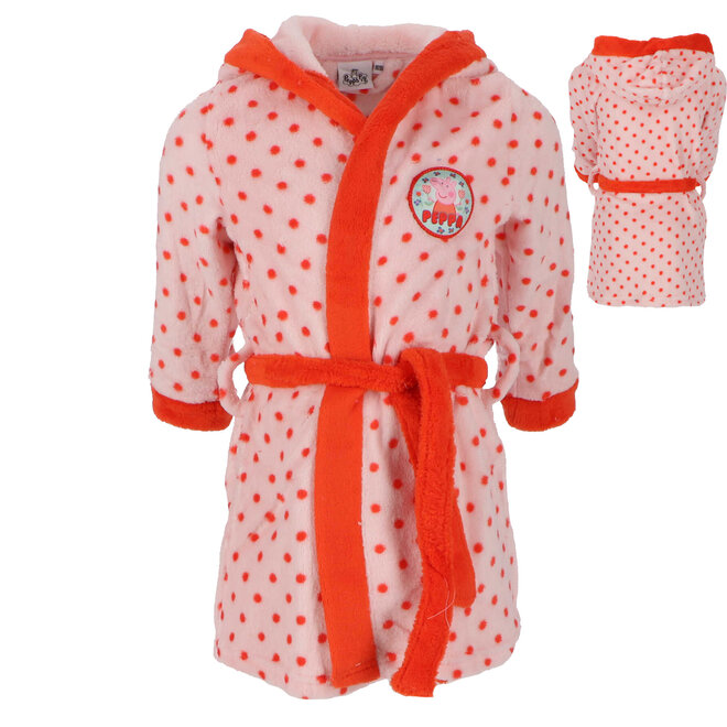 Peppa Pig fleece Badjas met Capuchon