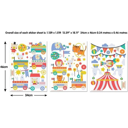 Overige Circus Muurstickers Room Decor Kit - Walltastic