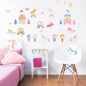 Disney Princess Prinsessen Muurstickers Room Decor Kit - Walltastic