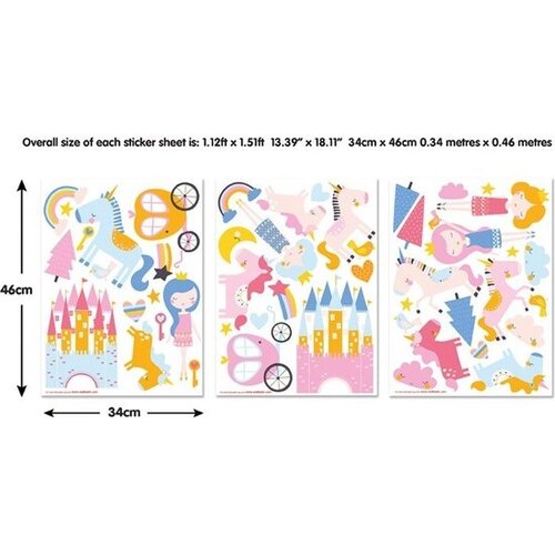 Disney Princess Prinsessen Muurstickers Room Decor Kit - Walltastic