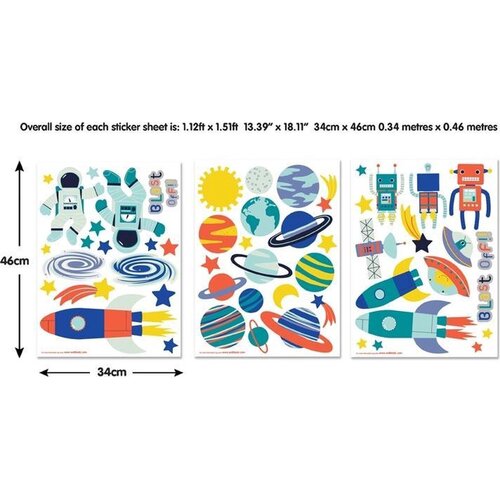 Overige Ruimtevaart Muurstickers Room Decor Kit - Walltastic Overige Ruimtevaart Muurstickers Room Decor Kit - Walltastic