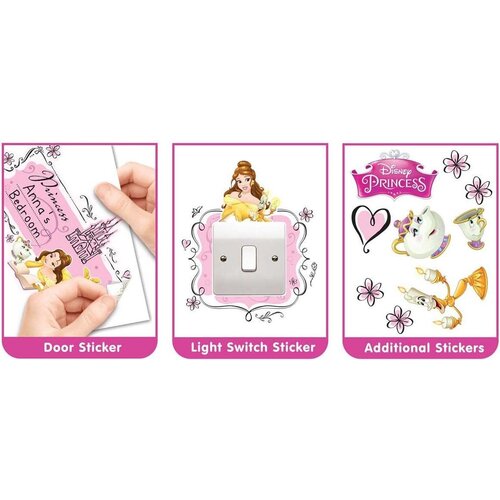 Disney Princess Disney Princess Belle XXL Muursticker - Walltastic Disney Princess Disney Princess Belle XXL Muursticker - Walltastic
