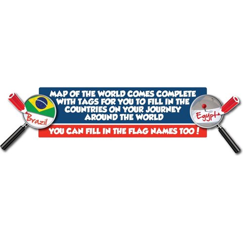 Overige Wereldkaart Posterbehang - Walltastic Overige Wereldkaart Posterbehang - Walltastic