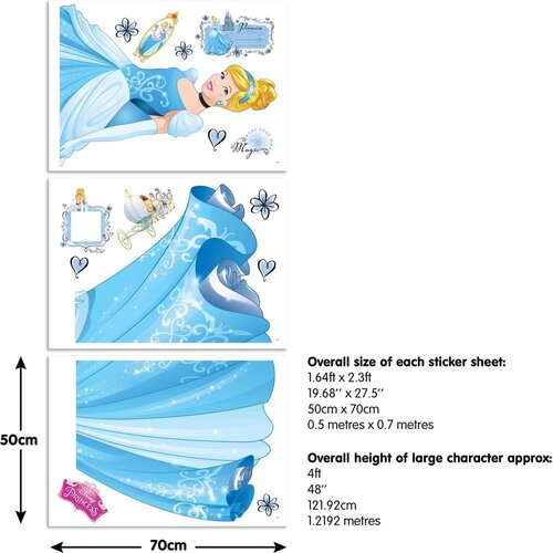 Disney Princess Disney Princess Assepoester XXL Muursticker - Walltastic Disney Princess Disney Princess Assepoester XXL Muursticker - Walltastic