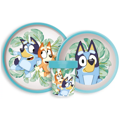 Bluey Bluey Kinderservies - Magnetron Bluey Bluey Kinderservies - Magnetron