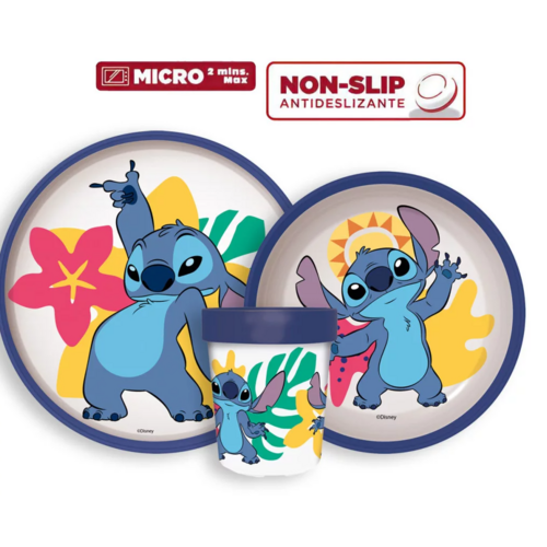 Lilo en Stitch Stitch Kinderservies - Magnetron - Disney Lilo en Stitch Stitch Kinderservies - Magnetron - Disney